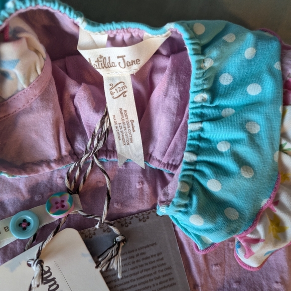 Matilda Jane NWT Let's Go Together Pinwheel Tunic Top sz 6-12 mo - Picture 2 of 2